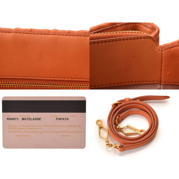 Miu Miu bag Matelasse Papaya - Picture 9 of 12